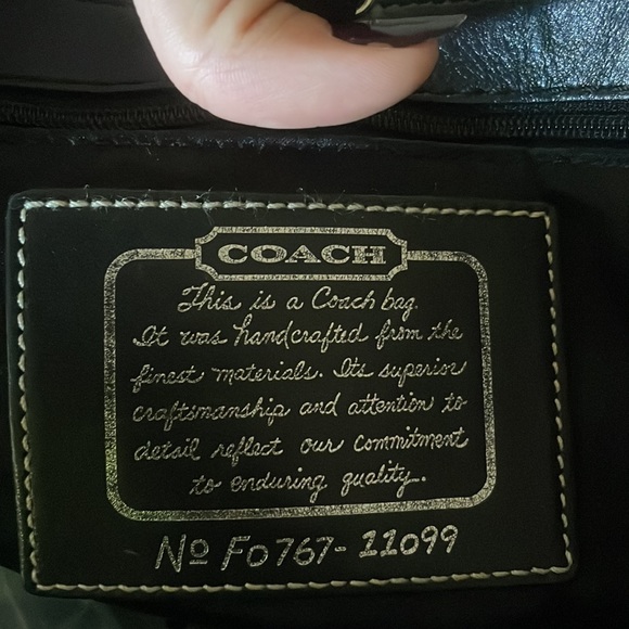 Coach Signature Stripe Tote Shoulder Bag - Picture 7 of 15